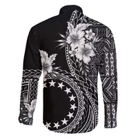 Kia Orana Cook Islands Family Matching Long Sleeve Bodycon Dress and Hawaiian Shirt Tiare and Stars LT7 - Polynesian Pride
