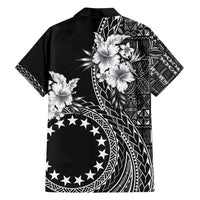 Kia Orana Cook Islands Family Matching Off Shoulder Maxi Dress and Hawaiian Shirt Tiare and Stars LT7 - Polynesian Pride