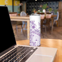 Kia Orana Cook Islands Skinny Tumbler Tiare & Stars - Lavender LT7 - Polynesian Pride