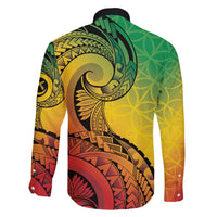 Vanuatu 45th Independence Anniversary Family Matching Long Sleeve Bodycon Dress and Hawaiian Shirt Ni-Van Sandroing LT7 - Polynesian Pride