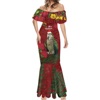 Kakapo Bird New Zealand Mermaid Dress Floral Christmas LT7 - Polynesian Pride