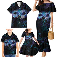 Polynesian Personalized Memorial Family Matching Mermaid Dress and Hawaiian Shirt Oceanic Infinity Symbol - Until We Meet Again LT7 - Polynesian Pride