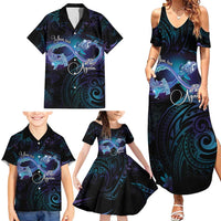 Polynesian Personalized Memorial Family Matching Summer Maxi Dress and Hawaiian Shirt Oceanic Infinity Symbol - Until We Meet Again LT7 - Polynesian Pride