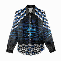 New Zealand Matariki Women Casual Shirt Galaxy Styled Taniko