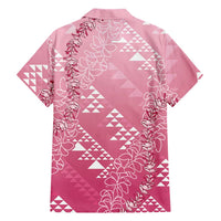 Hawaii Rose Pink Kapa Family Matching Mermaid Dress and Hawaiian Shirt Vintage 'Ohe Kāpala Motifs Mix Plumeria Leis LT7 - Polynesian Pride
