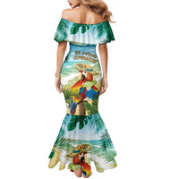 Aloha Hawaii It's 5 o'clock Somewhere Family Matching Mermaid Dress and Hawaiian Shirt LT7 - Polynesian Pride