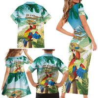 Aloha Hawaii It's 5 o'clock Somewhere Family Matching Short Sleeve Bodycon Dress and Hawaiian Shirt LT7 - Polynesian Pride
