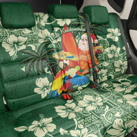 Moss Green Tropical Christmas Hawaii Tapa Back Car Seat Cover Aloha Santa Drink Party LT7 - Polynesian Pride