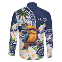Hafa Adai Guam Family Matching Summer Maxi Dress and Hawaiian Shirt Sihek Guam Kingfisher with Guasali LT7 - Polynesian Pride