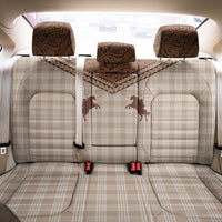 Aloha Hawaii Cowboys Paniolo Back Car Seat Cover Beige Palaka - Polynesian Pride