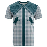 Aloha Hawaii Cowboys Paniolo T Shirt Teal Palaka - Polynesian Pride
