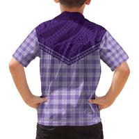 Aloha Hawaii Cowboys Paniolo Family Matching Summer Maxi Dress and Hawaiian Shirt Violet Palaka LT7 - Polynesian Pride
