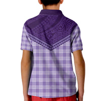 Aloha Hawaii Cowboys Paniolo Kid Polo Shirt Violet Palaka - Polynesian Pride