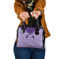 Aloha Hawaii Cowboys Paniolo Shoulder Handbag Violet Palaka - Polynesian Pride