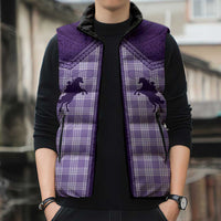 Aloha Hawaii Cowboys Paniolo Sleeveless Puffer Jacket Violet Palaka - Polynesian Pride