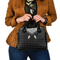 Aloha Hawaii Cowboys Paniolo Shoulder Handbag Black Palaka - Polynesian Pride