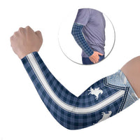 Aloha Hawaii Cowboys Paniolo Arm Sleeves Navy Blue Palaka - Polynesian Pride