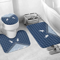 Aloha Hawaii Cowboys Paniolo Bathroom Set Navy Blue Palaka - Polynesian Pride