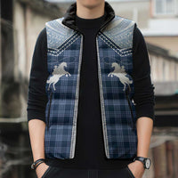 Aloha Hawaii Cowboys Paniolo Sleeveless Puffer Jacket Navy Blue Palaka - Polynesian Pride