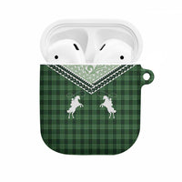 Aloha Hawaii Cowboys Paniolo AirPods Case Forest Green Palaka - Polynesian Pride