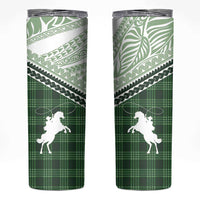 Aloha Hawaii Cowboys Paniolo Skinny Tumbler Forest Green Palaka LT7 Dark Green - Polynesian Pride