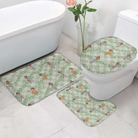 Mint Palaka Hula Girls Seamless Hawaii Aloha Bathroom Set - Polynesian Pride