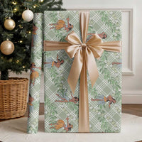 Mint Palaka Hula Girls Seamless Hawaii Aloha Wrapping Paper