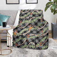 Sable Palaka Hula Girls Seamless Hawaii Aloha Blanket - Polynesian Pride