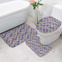 Lavender Palaka Hula Girls Seamless Hawaii Aloha Bathroom Set - Polynesian Pride