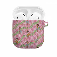 Lokelani Pink Palaka Hula Girls Seamless Hawaii Aloha AirPods Case - Polynesian Pride