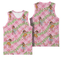 Lokelani Pink Palaka Hula Girls Seamless Hawaii Aloha Basketball Jersey LT7 - Polynesian Pride