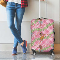 Lokelani Pink Palaka Hula Girls Seamless Hawaii Aloha Luggage Cover - Polynesian Pride