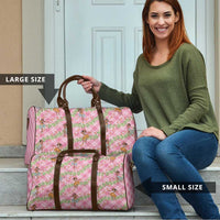 Lokelani Pink Palaka Hula Girls Seamless Hawaii Aloha Travel Bag - Polynesian Pride