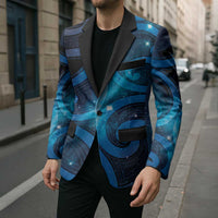 New Zealand Maori Matariki Blazer Galaxy Kowhaiwhai