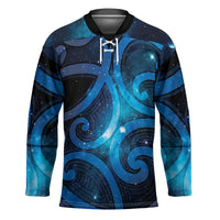 New Zealand Maori Matariki Hockey Jersey Galaxy Kowhaiwhai LT7 Unisex Galaxy - Polynesian Pride