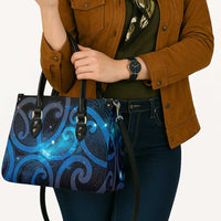 New Zealand Maori Matariki Leather Bag Galaxy Kowhaiwhai