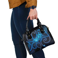 New Zealand Maori Matariki Shoulder Handbag Galaxy Kowhaiwhai