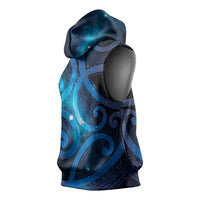 New Zealand Maori Matariki Sleeveless Hoodie Galaxy Kowhaiwhai LT7 - Polynesian Pride