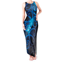 New Zealand Maori Matariki Tank Maxi Dress Galaxy Kowhaiwhai LT7 Women Galaxy - Polynesian Pride