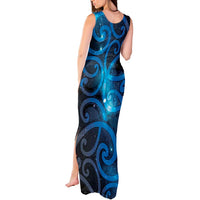 New Zealand Maori Matariki Tank Maxi Dress Galaxy Kowhaiwhai LT7 - Polynesian Pride