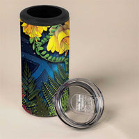 Tui Bird New Zealand Starry Sky 4 in 1 Can Cooler Tumbler Maori Koru LT7 - Polynesian Pride