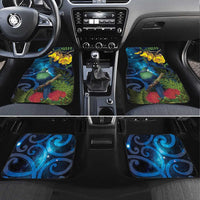 Tui Bird New Zealand Starry Sky Car Mats Maori Koru