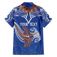 Yokwe Marshall Islands Personalized Family Matching Tank Maxi Dress and Hawaiian Shirt Jemenei Day - Seashell Necklace LT7 - Polynesian Pride