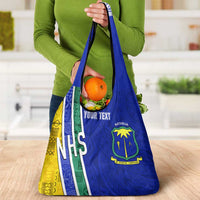Personalised Fiji Natabua High School Grocery Bag Kaviti Tapa Mix Colors Proud NHS LT7 - Polynesian Pride