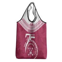 Personalised Fiji Adi Cakobau School Grocery Bag ACS Old Girls Lotus Mix Masi LT7 - Polynesian Pride