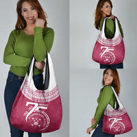 Personalised Fiji Adi Cakobau School Grocery Bag ACS Old Girls Lotus Mix Masi LT7 - Polynesian Pride