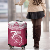 Personalised Fiji Adi Cakobau School Luggage Cover ACS Old Girls Lotus Mix Masi LT7 - Polynesian Pride