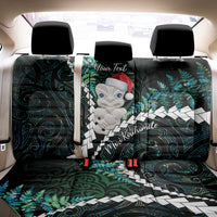 New Zealand Personalised Back Car Seat Cover Meri Kirihimete Kowhaiwhai Mix Paua Shell - Emerald LT7 - Polynesian Pride