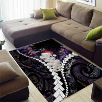 New Zealand Personalised Area Rug Meri Kirihimete Kowhaiwhai Mix Paua Shell - Amethys LT7 - Polynesian Pride