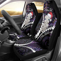 New Zealand Personalised Car Seat Cover Meri Kirihimete Kowhaiwhai Mix Paua Shell - Amethys LT7 - Polynesian Pride
